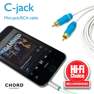 CHORD COMPANY C-jack mini-jack/RCA analogue interconnect hos Reptilaudio.se